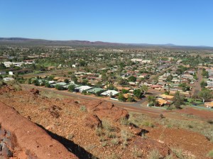 From Newman lookout overlooking the town.
