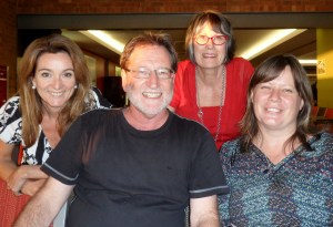 With from left Julie Fison, Krista Bell and Jude Rossel.