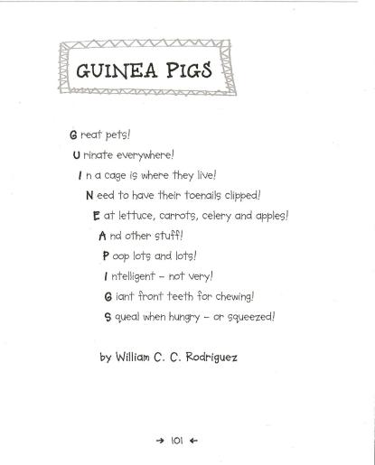 Poem by the character of Chewy.