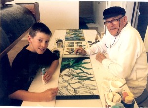 Joe with his late grandfather Ben.