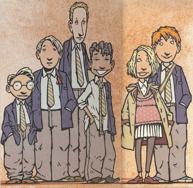 Illustration by Peter Schossow from the inside covers of Ismael Bereit Sein Ist Alles.